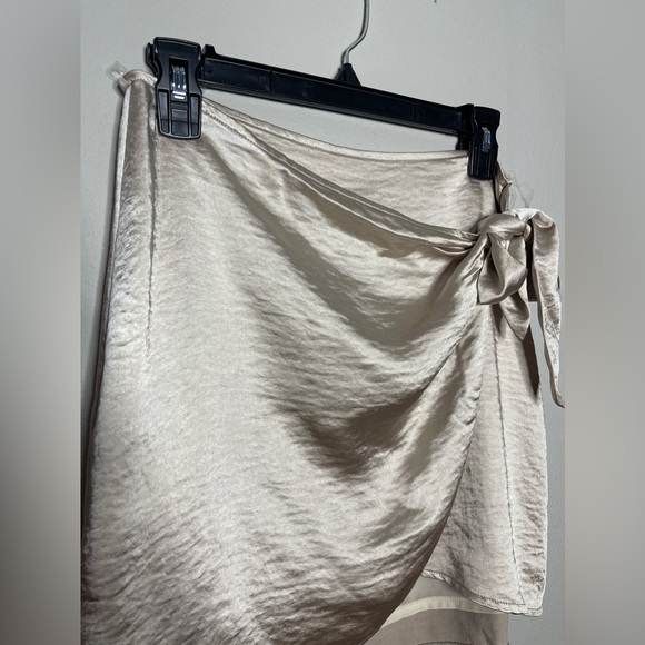 Wild Honey satin wrap skirt - Picture 2 of 7